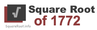 Square Root of 1772