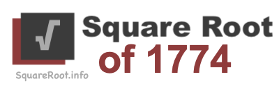 Square Root of 1774