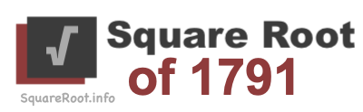 Square Root of 1791