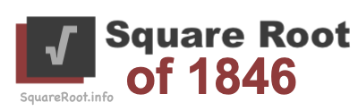 Square Root of 1846 Square Root of 1846