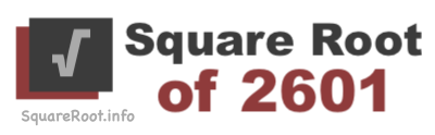 Square Root of 2601 Square Root of 2601