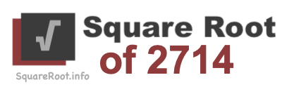 Square Root of 2714 Square Root of 2714