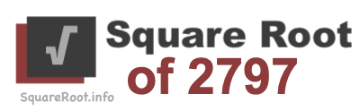 Square Root of 2797
