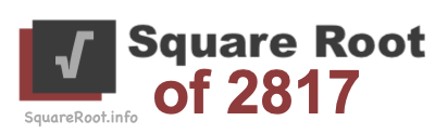 Square Root of 2817 Square Root of 2817