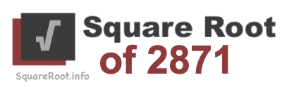 Square Root of 2871