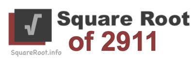 Square Root of 2911 Square Root of 2911
