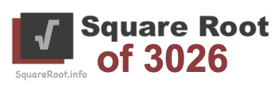 Square Root of 3026 Square Root of 3026