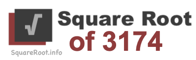 Square Root of 3174 Square Root of 3174