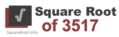 Square Root of 3517 Square Root of 3517