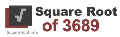 Square Root of 3689