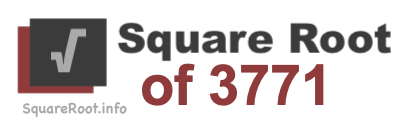 Square Root of 3771 Square Root of 3771