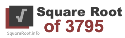 Square Root of 3795