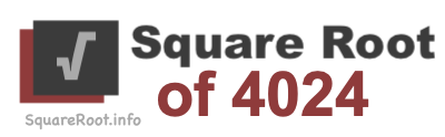 Square Root of 4024 Square Root of 4024