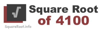 Square Root of 4100 Square Root of 4100