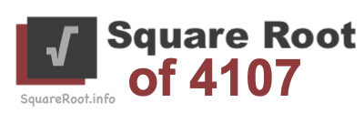 Square Root of 4107 Square Root of 4107