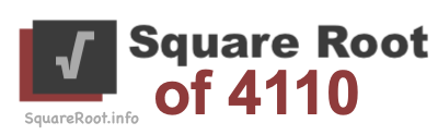 Square Root of 4110 Square Root of 4110