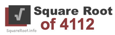 Square Root of 4112 Square Root of 4112