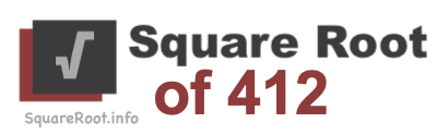 Square Root of 412