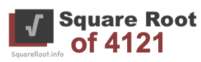 Square Root of 4121 Square Root of 4121