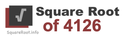 Square Root of 4126 Square Root of 4126