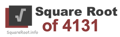Square Root of 4131 Square Root of 4131