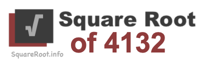 Square Root of 4132 Square Root of 4132