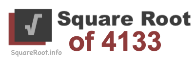 Square Root of 4133 Square Root of 4133
