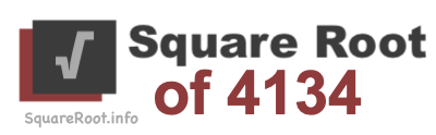 Square Root of 4134 Square Root of 4134