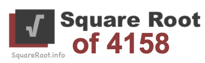 Square Root of 4158 Square Root of 4158