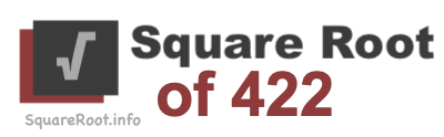 Square Root of 422