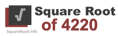 Square Root of 4220