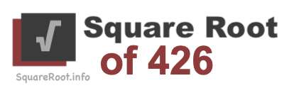 Square Root of 426