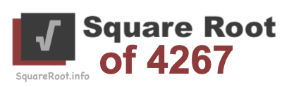 Square Root of 4267