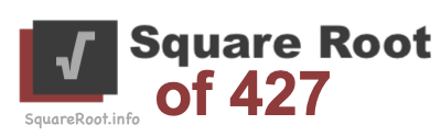 Square Root of 427