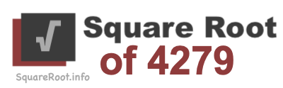 Square Root of 4279