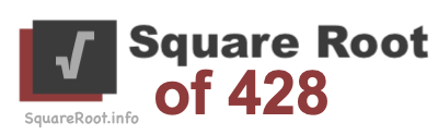 Square Root of 428