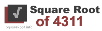 Square Root of 4311