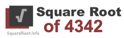 Square Root of 4342