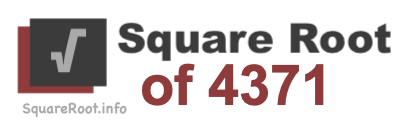 Square Root of 4371 Square Root of 4371