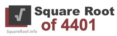 Square Root of 4401 Square Root of 4401