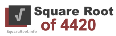 Square Root of 4420 Square Root of 4420