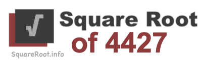 Square Root of 4427 Square Root of 4427