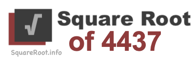 Square Root of 4437