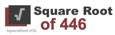 Square Root of 446