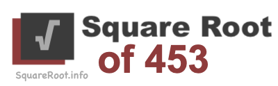 Square Root of 453