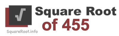 Square Root of 455