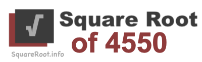 Square Root of 4550 Square Root of 4550