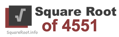 Square Root of 4551 Square Root of 4551