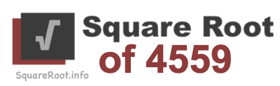 Square Root of 4559 Square Root of 4559