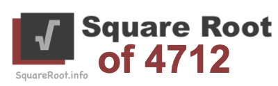 Square Root of 4712